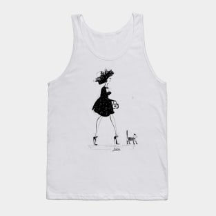 Walking with my cat Tank Top